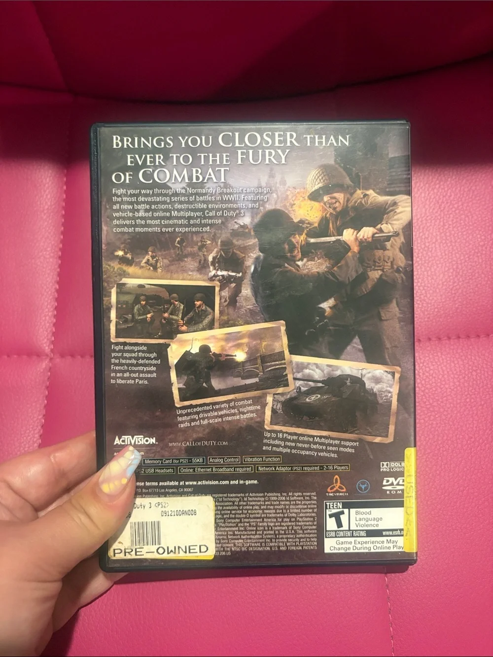 Call of Duty 3 PlayStation 2 2007 CIB Tested